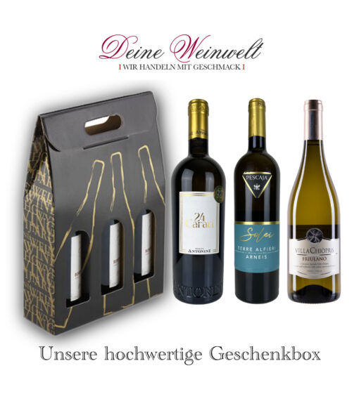 3. TOP italienische Weißweine in der Geschenkbox