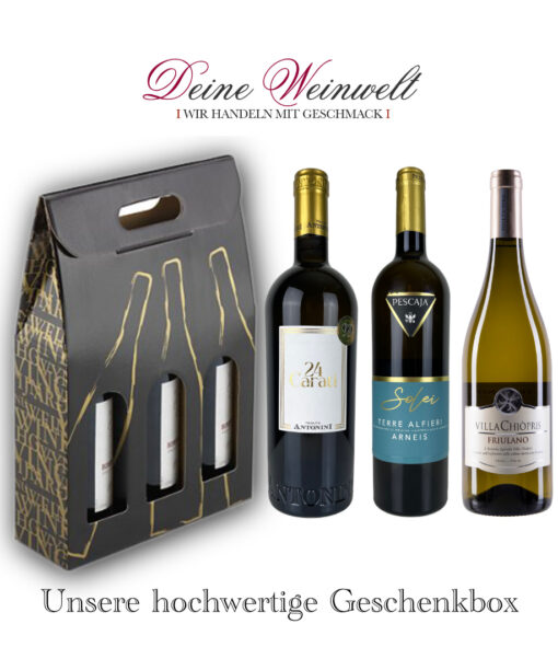 3. TOP italienische Weißweine in der Geschenkbox